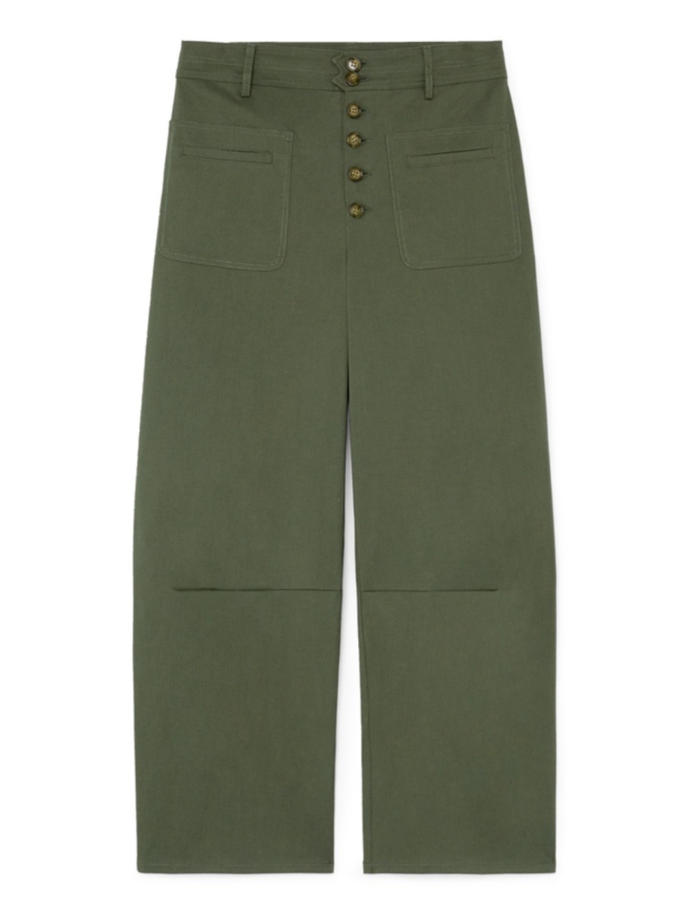G. Label by Goop Tyler Utility Pants Army Olive Green Cotton Blend Size 4